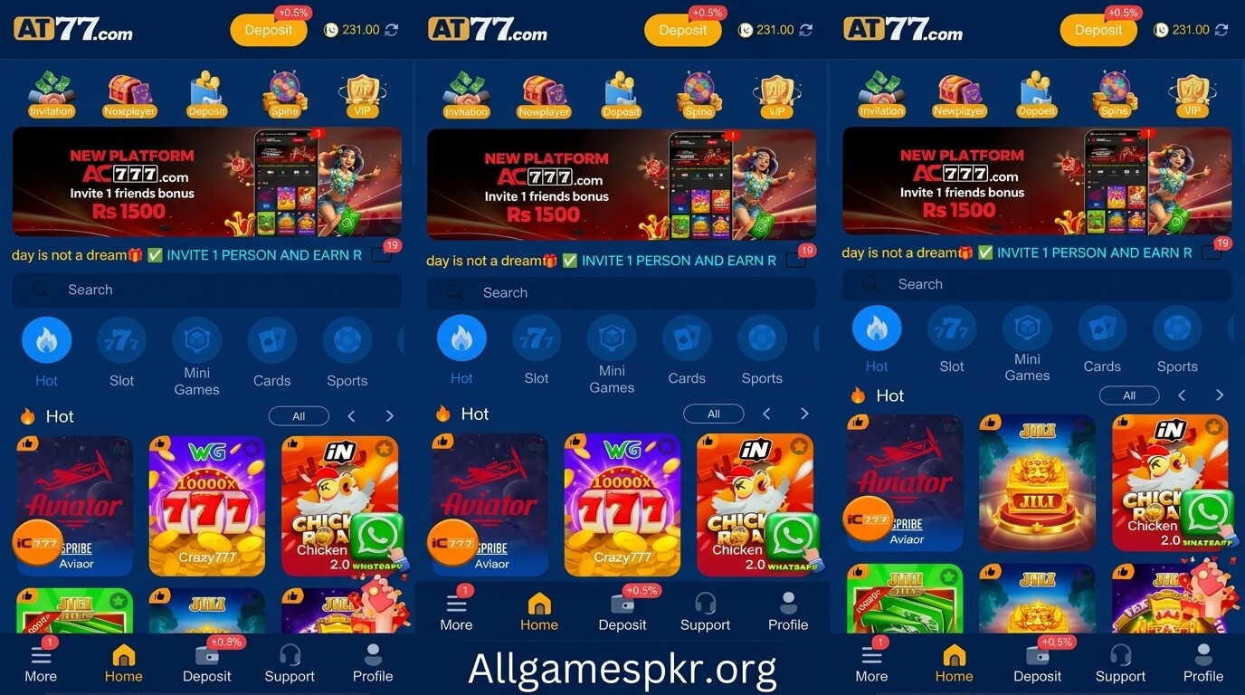 AT77 Game Download Apk | Top Real Earning App in Pakistan For Android/iOS screenshot