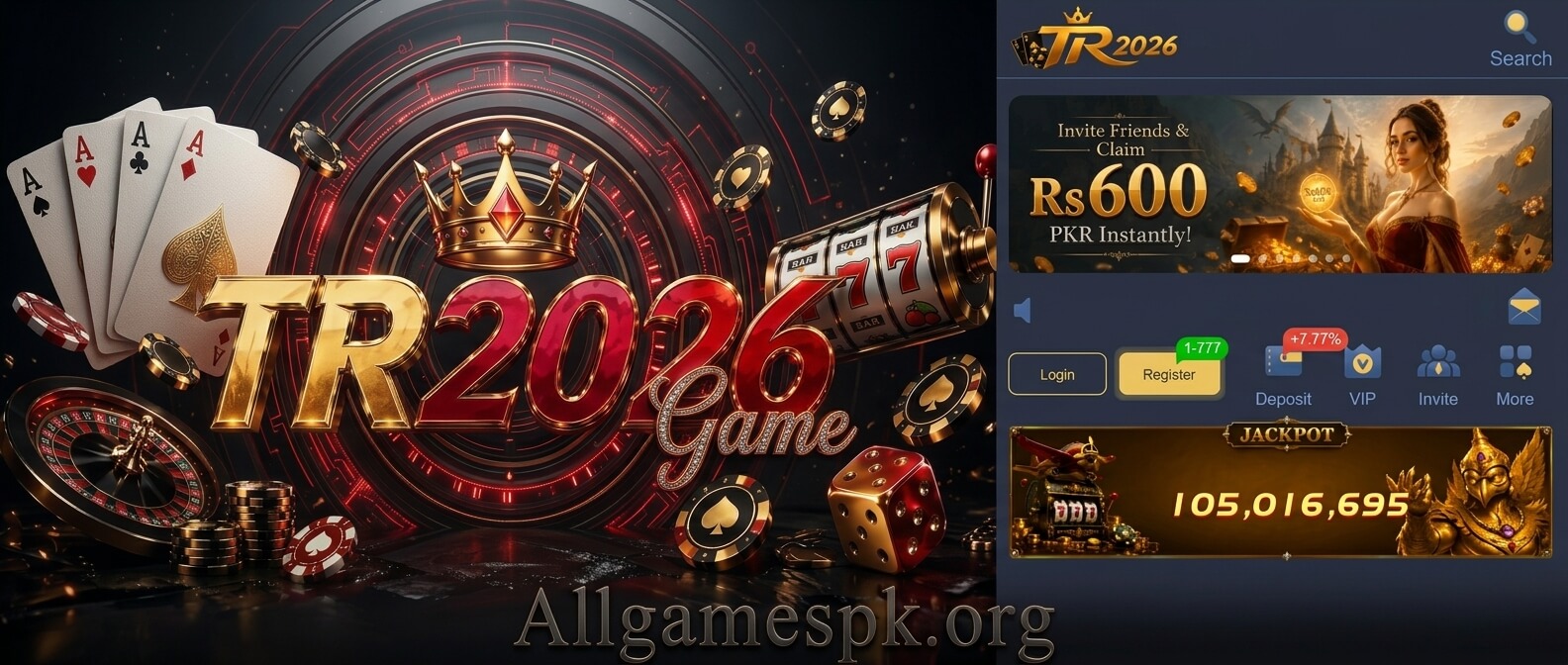 TR2026 Game Download APK | Real Earning App in Pakistan For Android/iOS screenshot