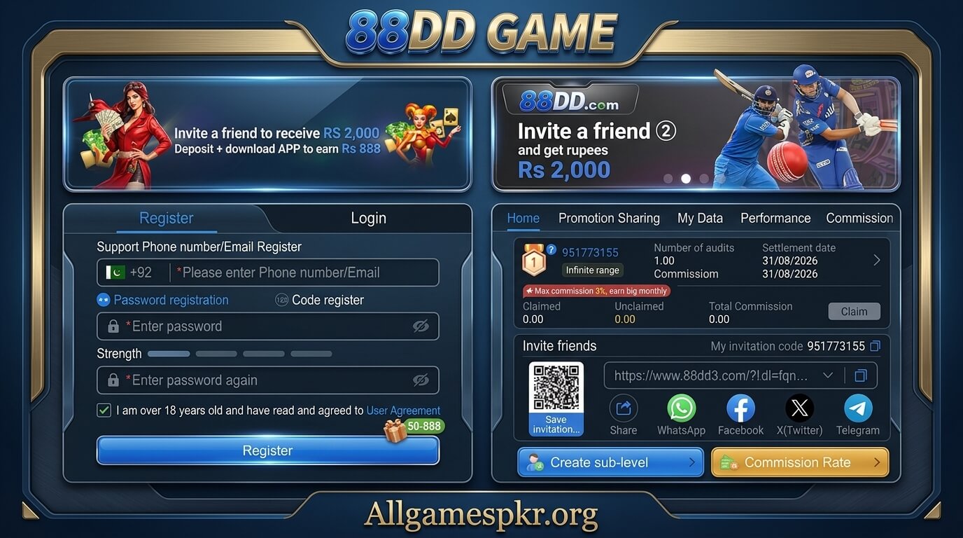 88DD Game Download APK Latest Earnings Game In Pakistan 2026 screenshot
